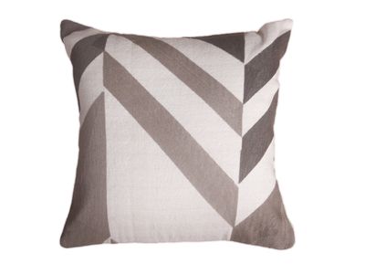 18 X 18 | Woven Cushion, Beige, Natural Grey