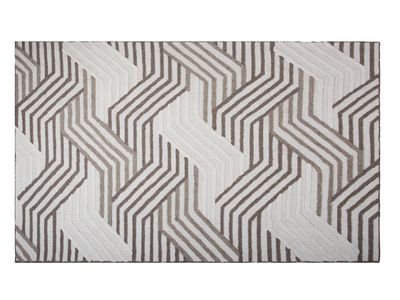 5 X 7.6 |  Transitional Wool Rug, Ivory, Earth Tones