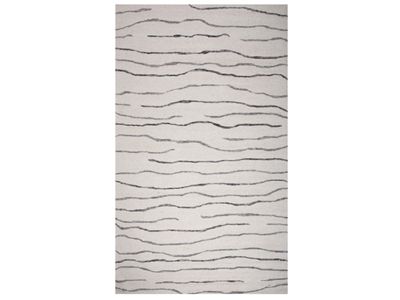 5 X 7.6 | Weave Wave Wool Rug, White