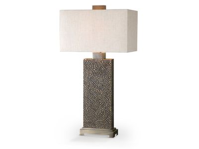 Rectangular Table Lamp, Bronze