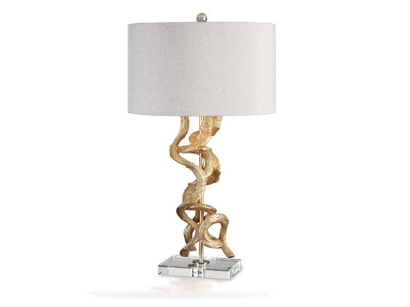 Twisted Vines Table Lamp, Gold