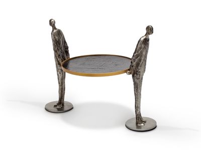 Hold On Sculpture, Metallic Finish