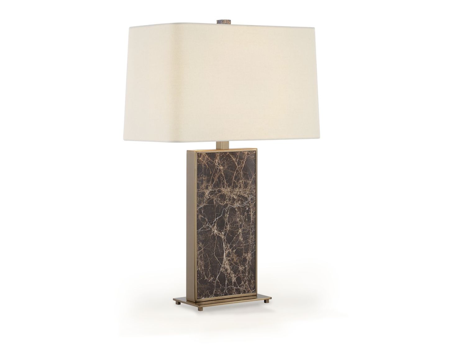 Marble Table Lamp, Dark Brown
