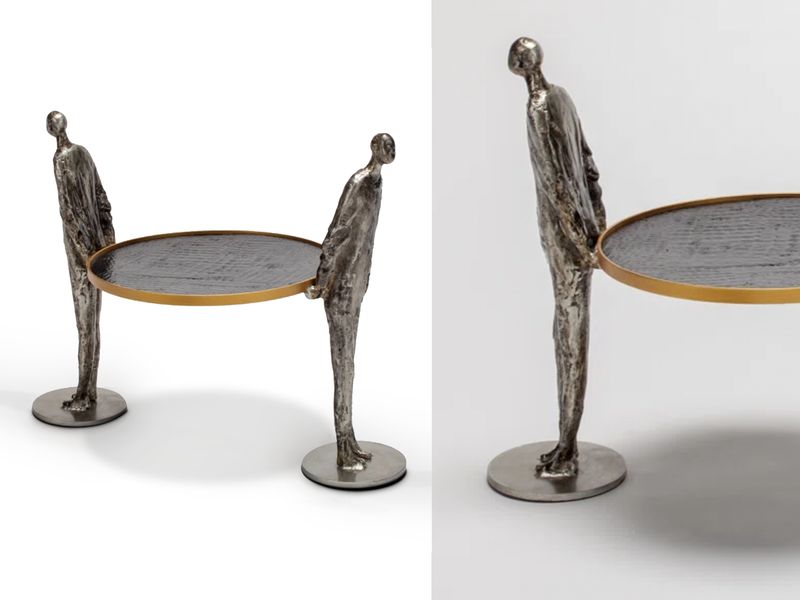 Hold On Sculpture, Metallic Finish