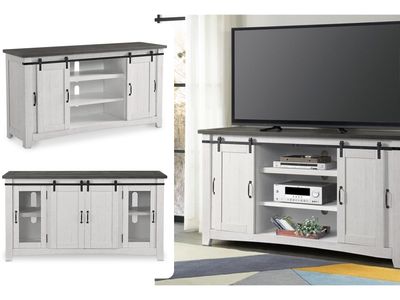 Natural Wood Sideboard/TV Stand/Console, White