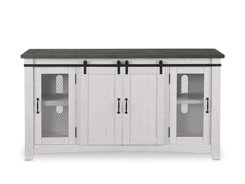 Natural Wood Sideboard/TV Stand/Console, White