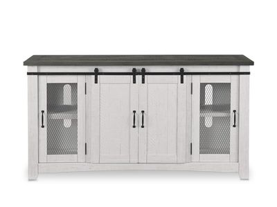 Natural Wood Sideboard/TV Stand/Console, White