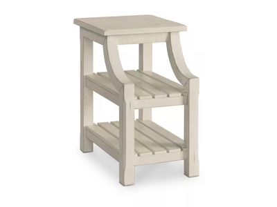 Chairside End Table, Antique White