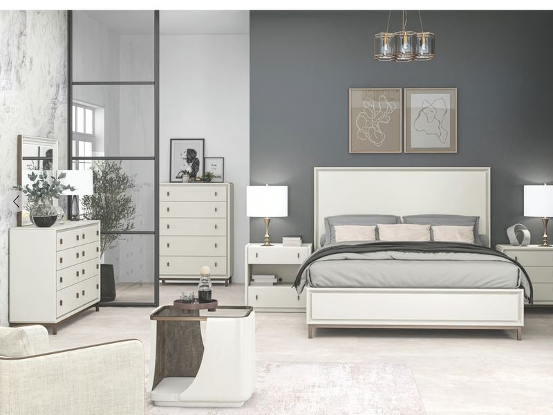 Haven King Cream Panel Bedroom Set