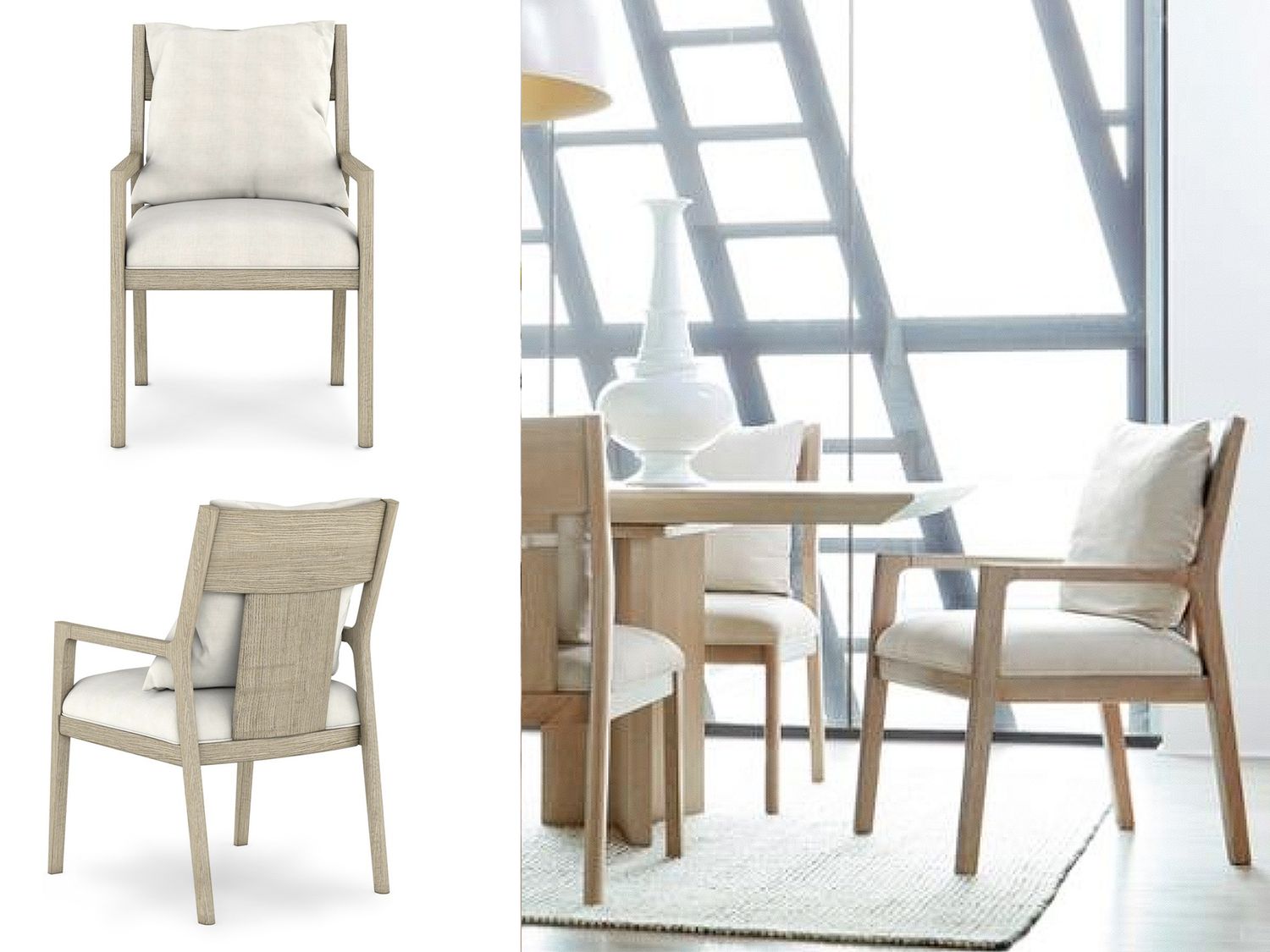 Sleek Upholstered Arm Chair Sleek Upholstered Arm Chair