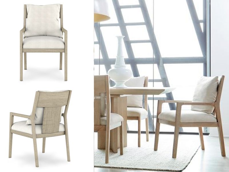 Sleek Upholstered Arm Chair