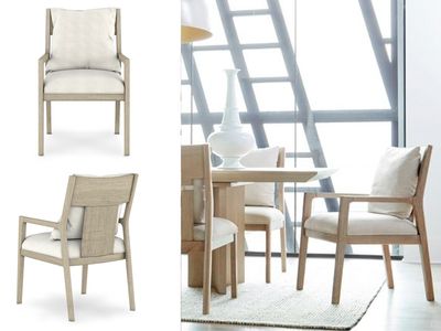 Sleek Upholstered Arm Chair