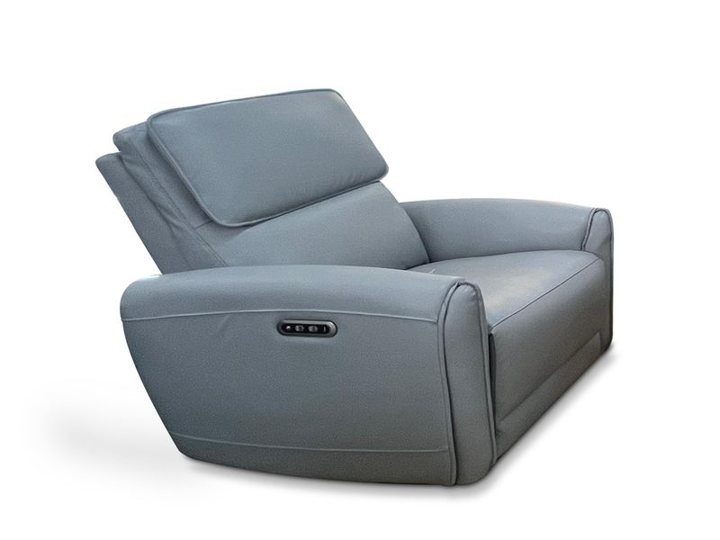 Plush Recliner Armchair, Smoke Blue