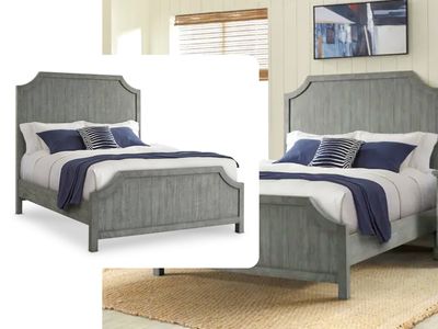 Chaise Panel Bed, King &amp; Queen, Grey