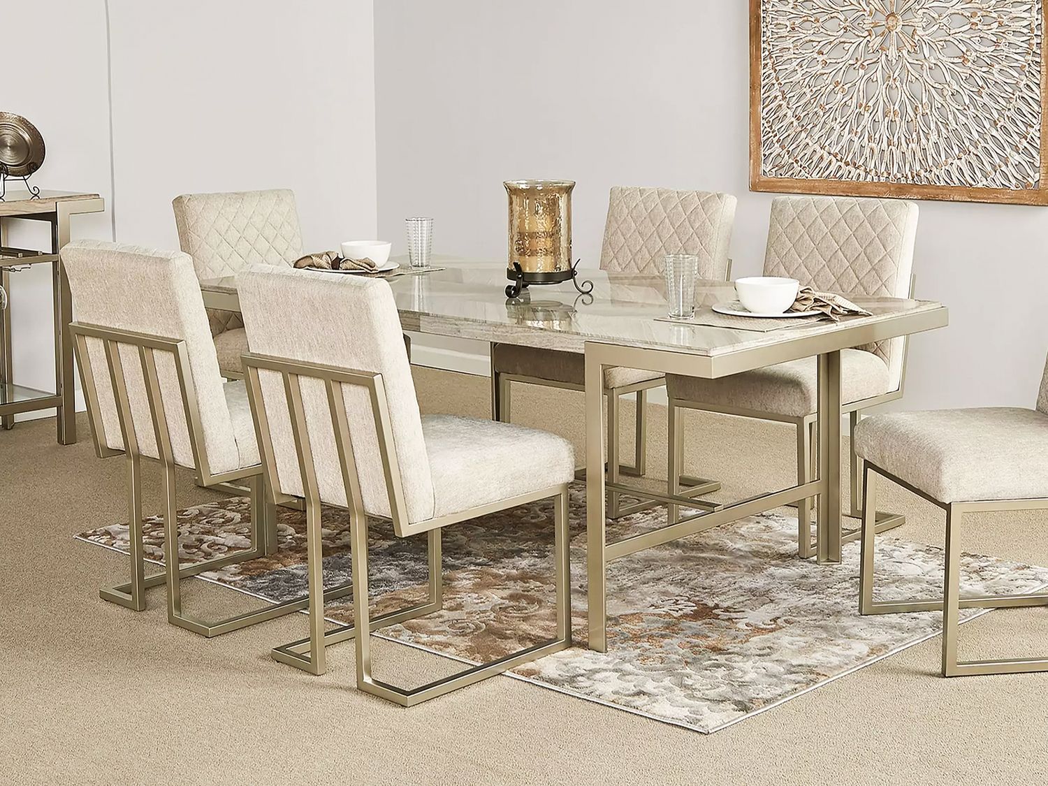 7pc Contemporary Dining Set