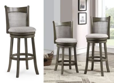 29&quot; Bar or 24&quot; Counter Swivel Cane Stools
