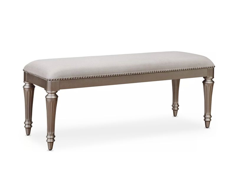 Pearlised Silver Bench