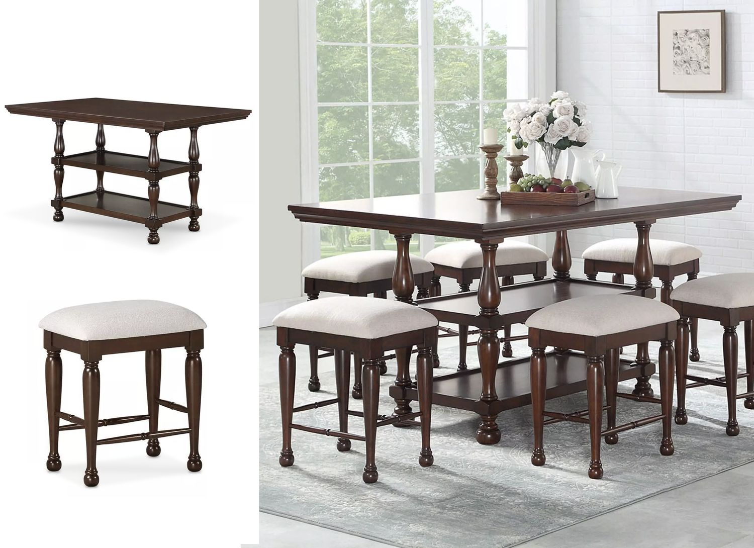 Gathering Table with Stools