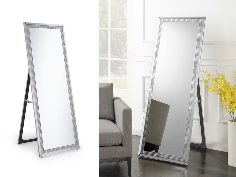 Easel Silver Standing Mirror