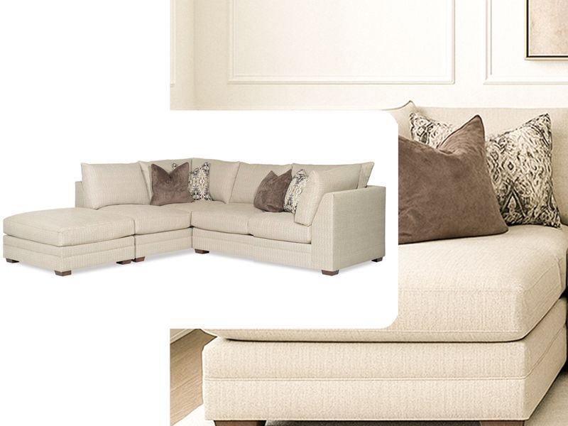4 Piece Cream Sectional