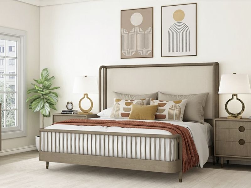 Graceful Minimalist King Bed
