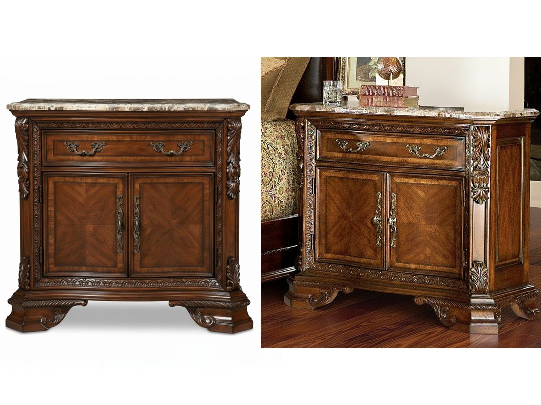 1 Drawer Old World Nightstand