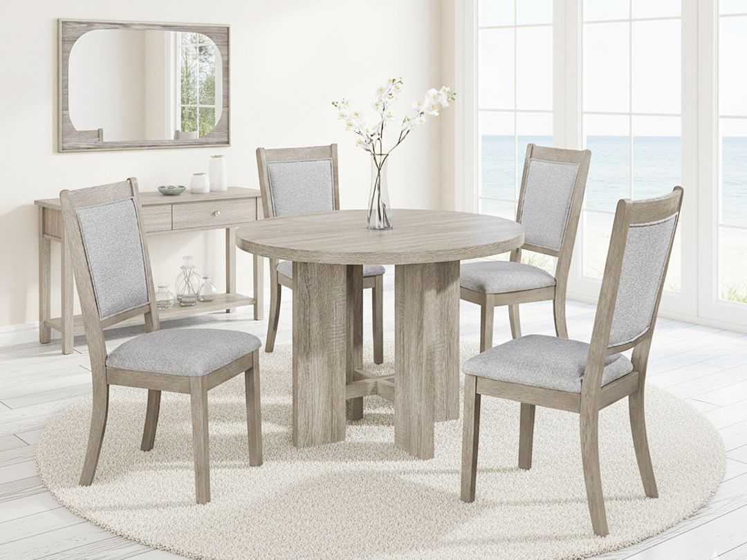 5 pc Coastal Cream Dining Set 5 pc Coastal Cream Dining Set