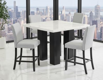 5 pc Sleek Modern Living Dining Set 5 pc Sleek Modern Living Dining Set
