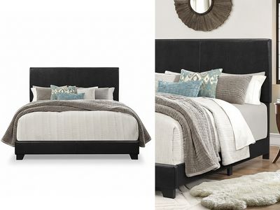 Black Upholstered Twin Bed (Available as a special order in full size) Black Upholstered Twin Bed (Available as a special order in full size)