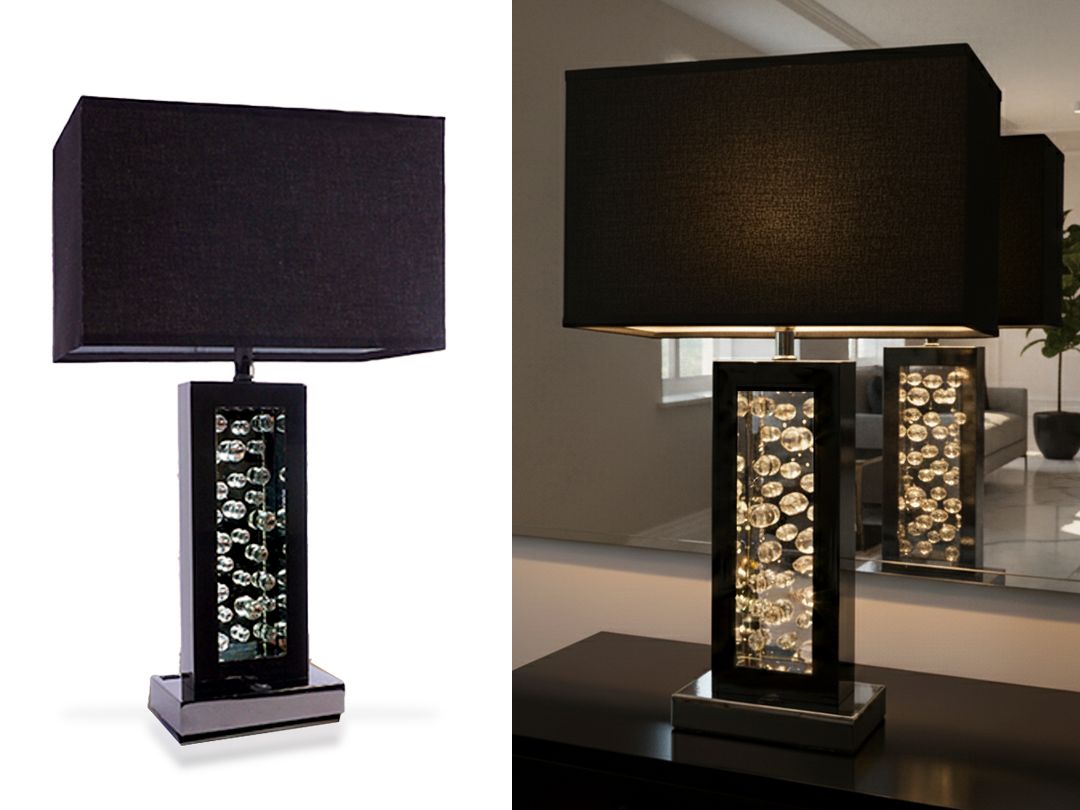 Chic Black Bubble Table Lamp Chic Black Bubble Table Lamp