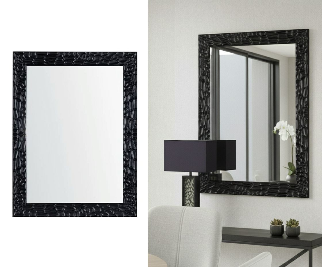 Black Oversized Mirror, 48&quot;H