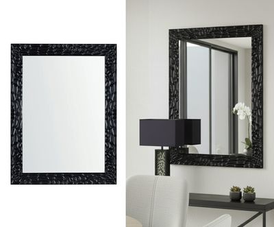 Black Oversized Mirror, 48"H Black Oversized Mirror, 48"H