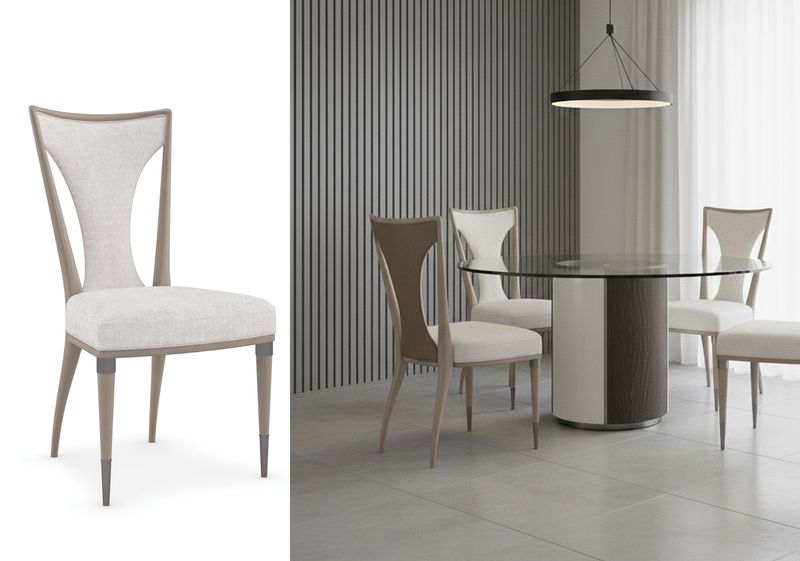 Scandinavian Upholstered Side Chair