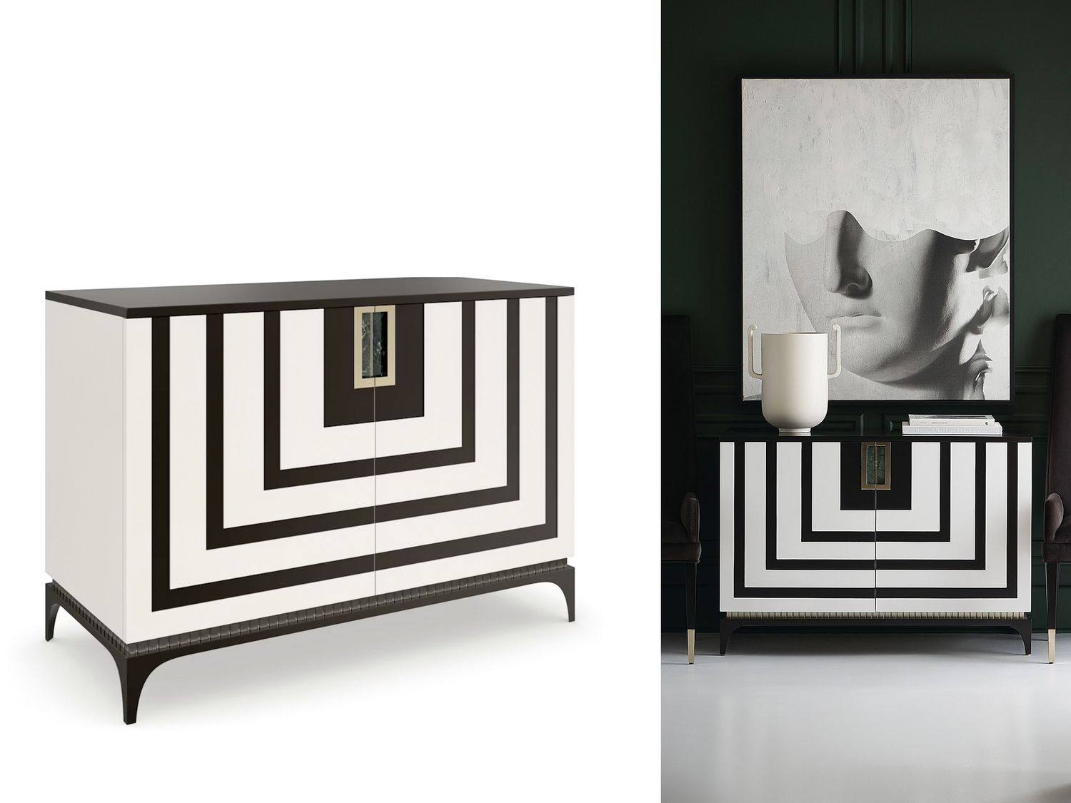 Labyrinth Noir Chest Greek Design