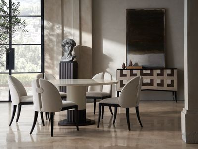 Parquet Noir Curved Chest, TV/Entertainment Stand/Console