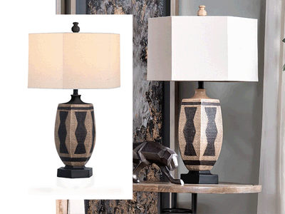 Organic Table Lamp, Browns