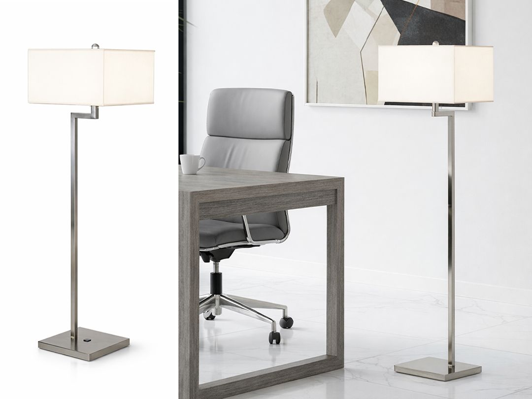 Nickel Standing Floor Lamp