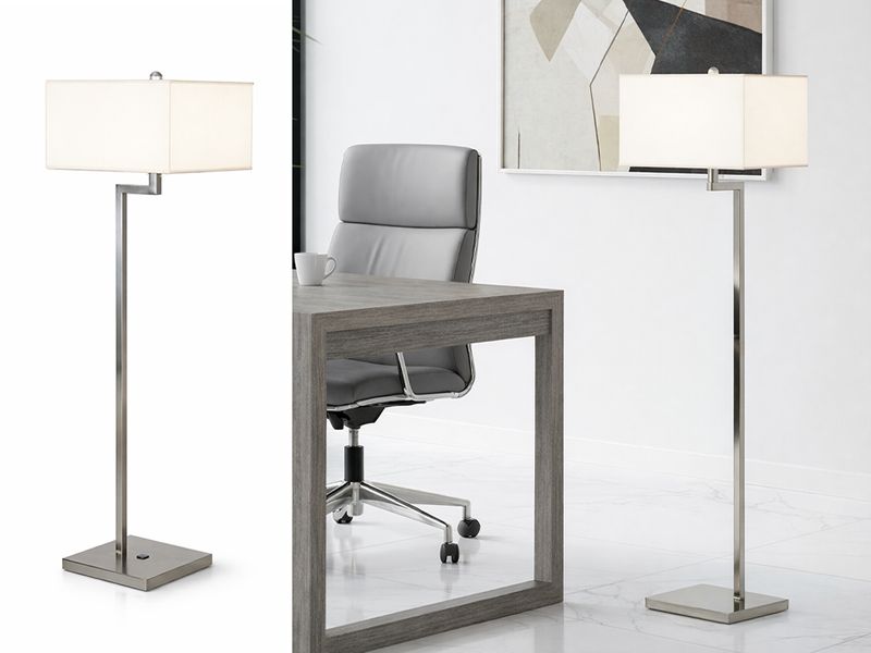 Nickel Standing Floor Lamp