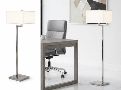 Nickel Standing Floor Lamp