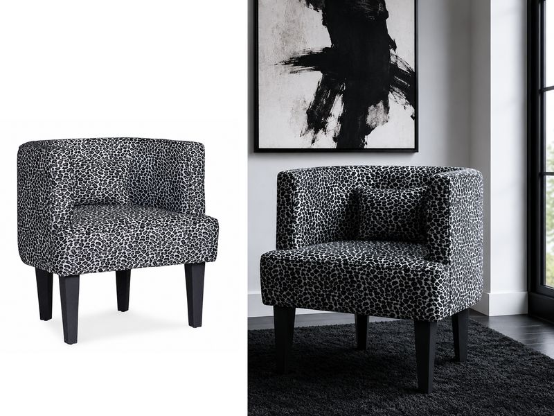 Elin Armchair, Black &amp; Grey