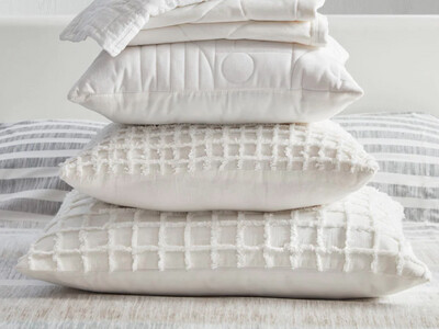 Cam Duvet Cover Set, Queen/King, Stone