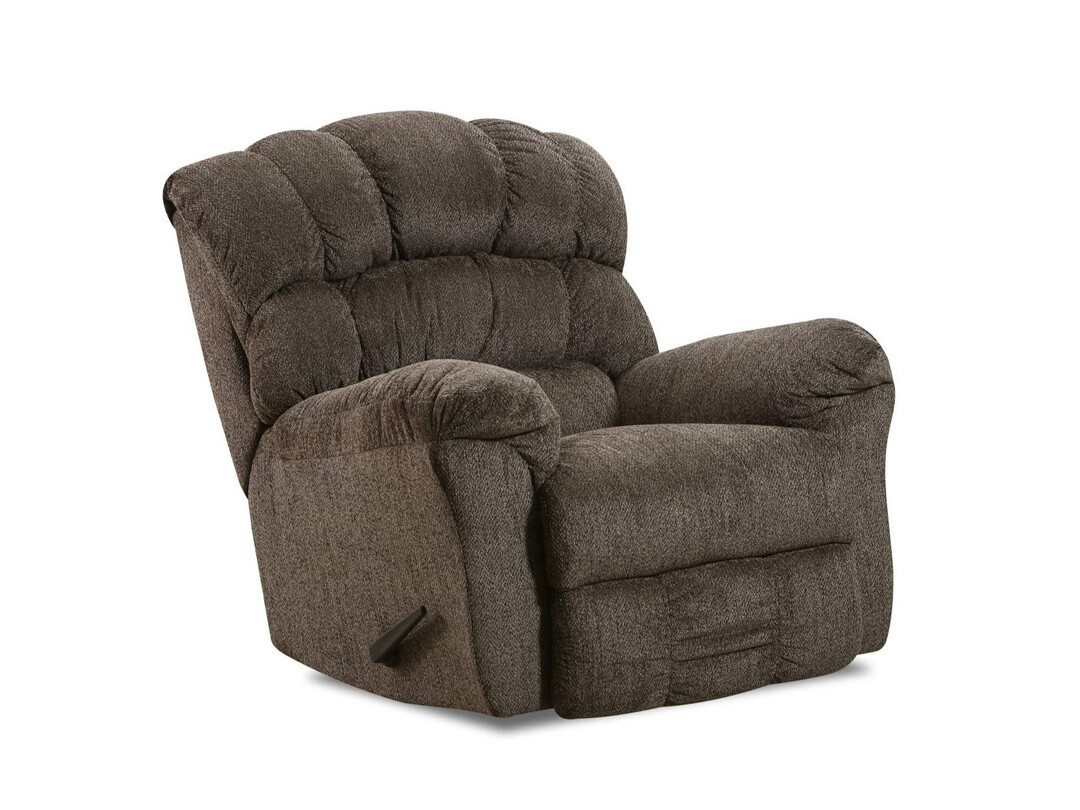 Upholstery Rocker Recliner, Smoke Brown