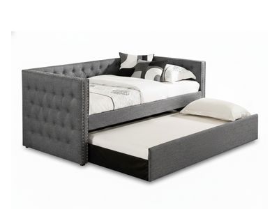 Tufted Daybed, Grey
