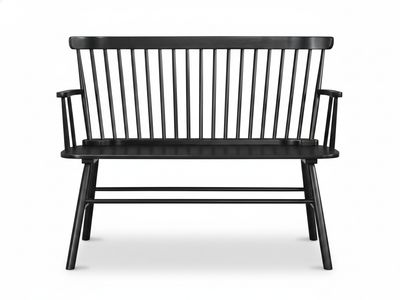 Country Spindle Back Bench, Black, Grey or White