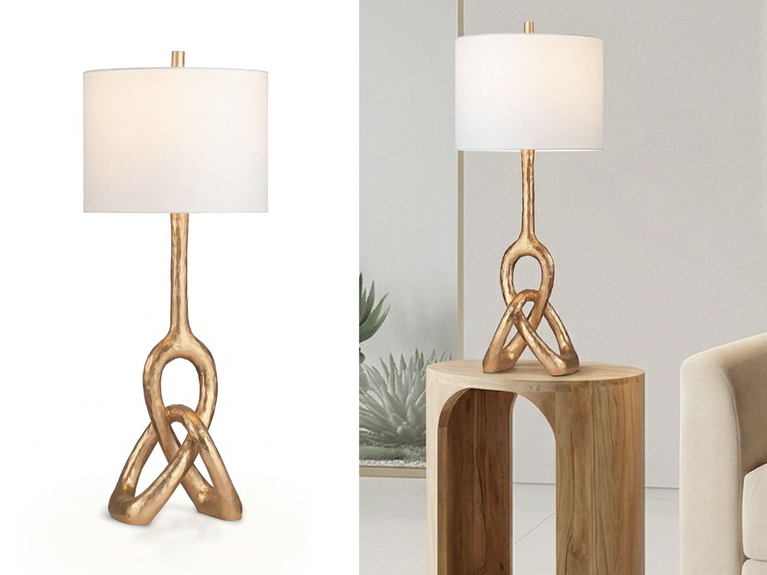 Gold Knot Table Lamp