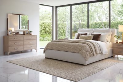 All Upholstered Queen or King Bed