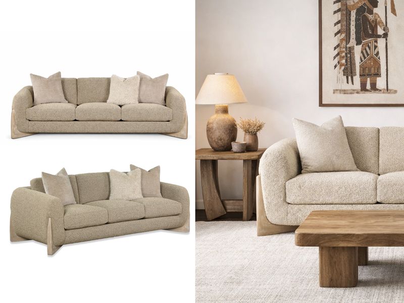 Desert Form Sofa, Sand Taupe