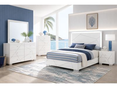 Webline Suite Queen White Panel Bedroom Set