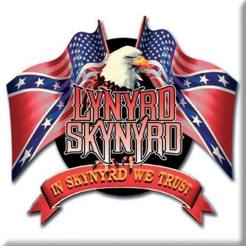 Lynyrd Skynyrd Fridge Magnet: Eagle &amp; Flags