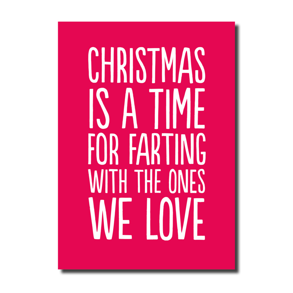 Farting Christmas Card